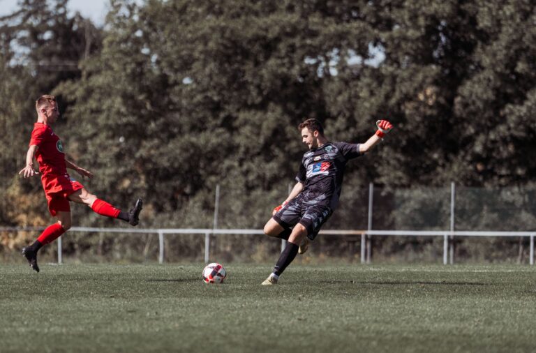 Dynamic soccer match action featuring players in France, showcasing athleticism and competition.