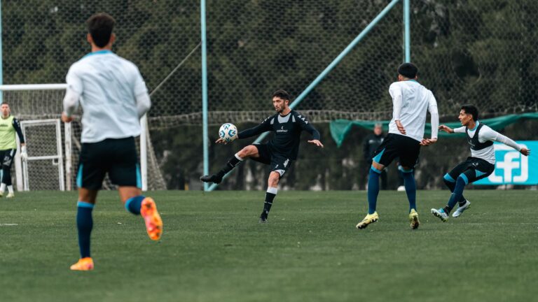 Dynamic moment captured during a soccer match, showing athletes in action on the field.
